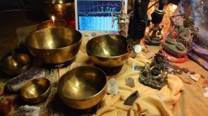 Тушита.  набор 5 чаш 26-11см,  114, 181, 272, 432, 647гц   38.5к