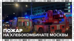 Пожар произошел в крупном хлебокомбинате Москвы - Москва 24