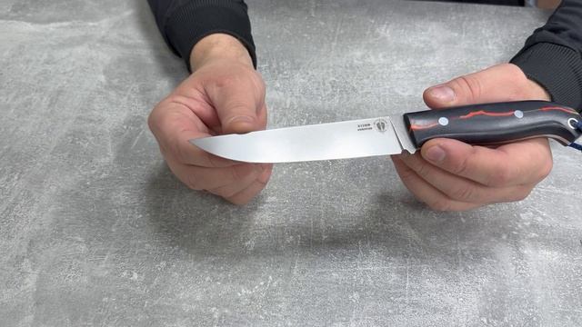 Нож Ласка фултанг, из кованой стали Х12МФ смотреть онлайн