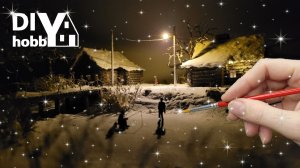 Смотрите, как ЛЕГКО создать миниатюрную зимнюю деревню с помощью этих простых материалов