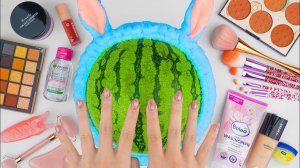 ASMR Очень большая подборка макияжа арбузов, АСМР Видео