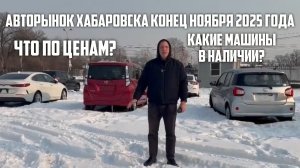 Авторынок Хабаровска.Ноябрь 2025 года. Свежие цены и реальные машины