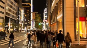 Осенний Токио прогулка по Гиндза самые стильные улицы