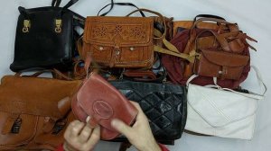 40414 Сумки винтаж кожаные, 23пак, borse 1/2, секонд (vintage/extra) оптом