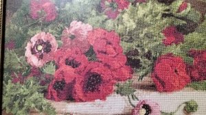 ХОББИ-ВЛОГ. "МАКИ НА СТОЛЕ". ВЫШИВКА КРЕСТОМ ОТ ФИРМЫ"ЗОЛОТОЕ РУНО ".(25.11.25г).