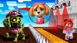 😳 ЗОМБИ ЩЕНЯЧИЙ ПАТРУЛЬ НАПАЛИ НА МОЙ ДОМ АПОКАЛИПСИС ЗАЩИТА БАЗЫ В МАЙНКРАФТ МУЛЬТИК