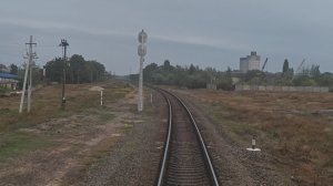 из окна поезда | крымская однопуточка на подлёте к станции Семь Колодезей