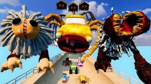 ЭПИЧЕСКИЙ ПОБЕГ ВМЕСТЕ С ПОГЛОТИТЕЛЯМИ АВТОБУСОВ и МАШИН – BeamNG Drive