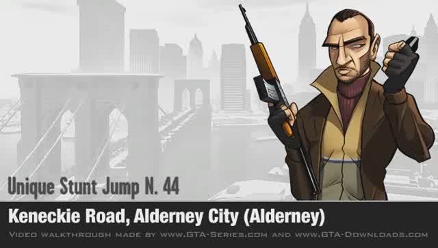 GTA 4 - Unique Stunt Jump #44 - Alderney City (Alderney)