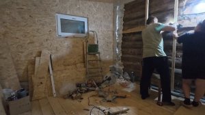 Ремонт продолжается, сделали отверстия для отопления