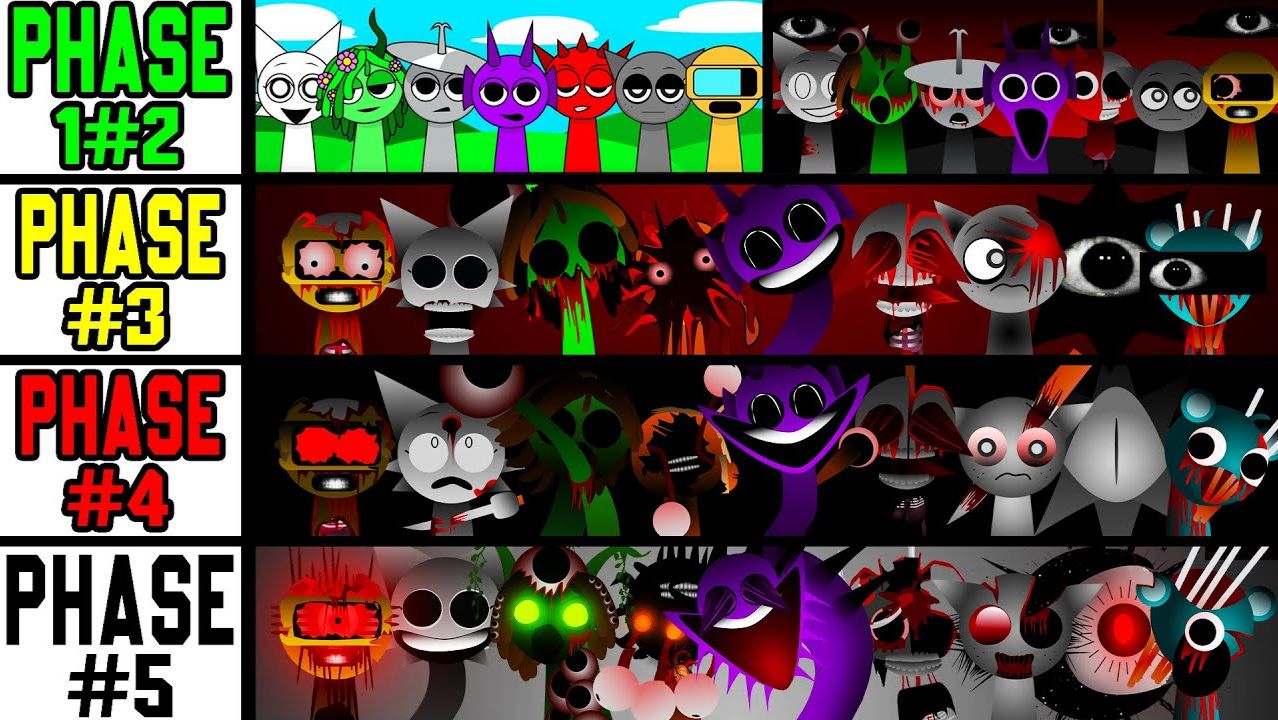 SPRUNKI: МИКС ФАЗ! ⚔️ 1 VS 2 VS 3 VS 4 VS 5 — КТО ЗАЖЖЁТ ЯРЧЕ? 🎧🔥👑