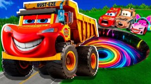 Машинки летают и прыгают! Развивающие мультики Машины помощники. Мультфильмы про машинки