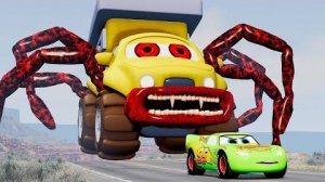 Эпический побег из Зомби, Пожирателя Молний Маккуина и Пожирателя Грузовиков _BeamNG.Drive