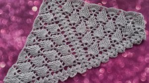 МК Узор для шали крючком
