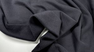 Футер 3-х нитка с микроначесом велюр эффект. Графит