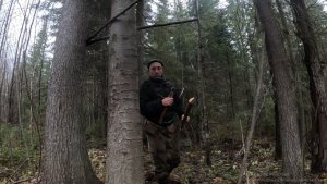 Промысловая охота на куницу! Почистил первый путик! Самодельный манок на рябчика...