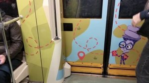 Детский поезд в московском метро.🥹