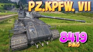 Pz.Kpfw. VII - 5 Фрагов 8.4K Урона • Cчастливый туз! • Мир Танков