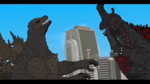 Шин Годзилла VS Годзиллы минус один часть 2