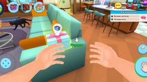 Басик играет в симулятор кота мои питомцы на телефоне