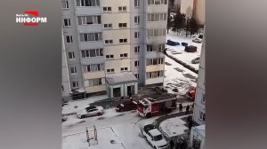 Спасли женщину при возгорании в квартире