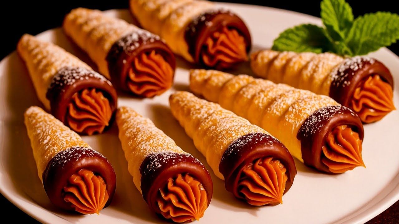 Те самые слоеные трубочки. Проще простого - вкуснее не бывает! Трубочки с кремом из детства.