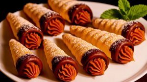 Те самые слоеные трубочки. Проще простого - вкуснее не бывает! Трубочки с кремом из детства.