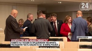 В Крыму приняли в первом чтении закон о бюджете региона на следующий год