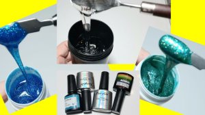 *707*Похимичим?Быстрый и простой замес  жесткого геля для наращивания ногтей на Новый год.