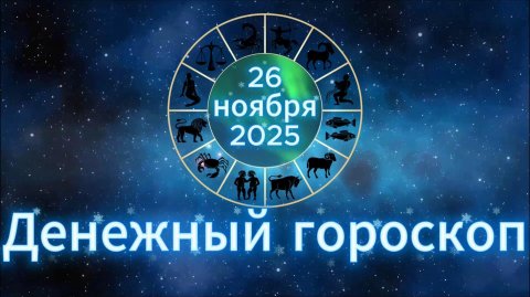 Денежный гороскоп на 26 ноября 2025 года