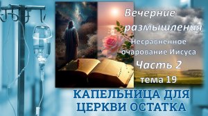 Вечерние размышления, тема 19, часть 2, Несравненное Очарование Иисуса
