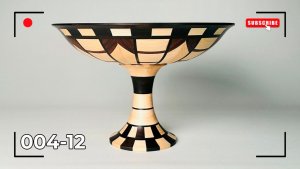 Сегментное точение конфетницы с уникальным рисунком, обработка древесины, токарка по днреву №004_12