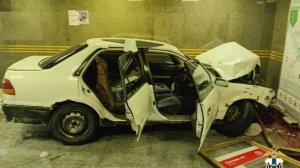 Влетевшему в метро Новосибирска на автомобиле водителю дали 7 суток ареста