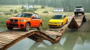 МАШИНКИ ВИДЕО ПРО МАШИНКИ СИМУЛЯТОР КРАШ-ТЕСТА ПЕРЕЕЗД СТАРОГО МОСТА ЦВЕТНЫЕ МАШИНКИ ИГРУШКИ МАШИНКИ