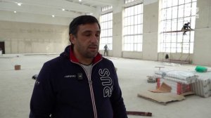 В Черкесске продолжается капитальный ремонт спортивной школы гимнастики