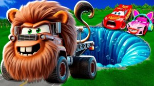 Машинки летают и прыгают! Развивающие мультики Машины помощники. Мультфильмы про машинки