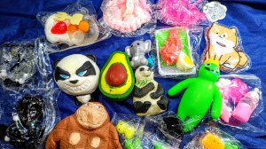 АСМР распаковка сквишей и антистрессов 🥰 Таба лапки 🐾 приятные звуки АСМР сквишей 🥰 режу СКВИШИ ✨