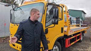 Видеоотзыв ИСУЗУ ЭЛЬФ КВ100 желтый - ISUZU ELF KV100 эвакуатор 2025 года от Максима - Нижний Тагил