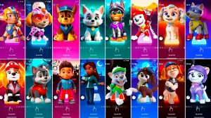 Мультики для Детей Щенячий Патруль Tiles Hop - ЗУМА, СКАЙ, ГОЩИК,ЭВЕРЕСТ, МАРШАЛЛ