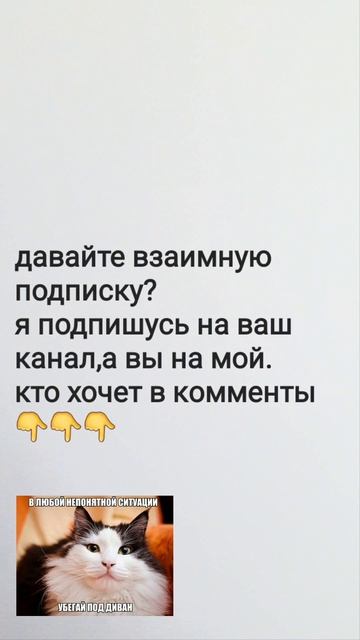 Давайте взаимную подписку?