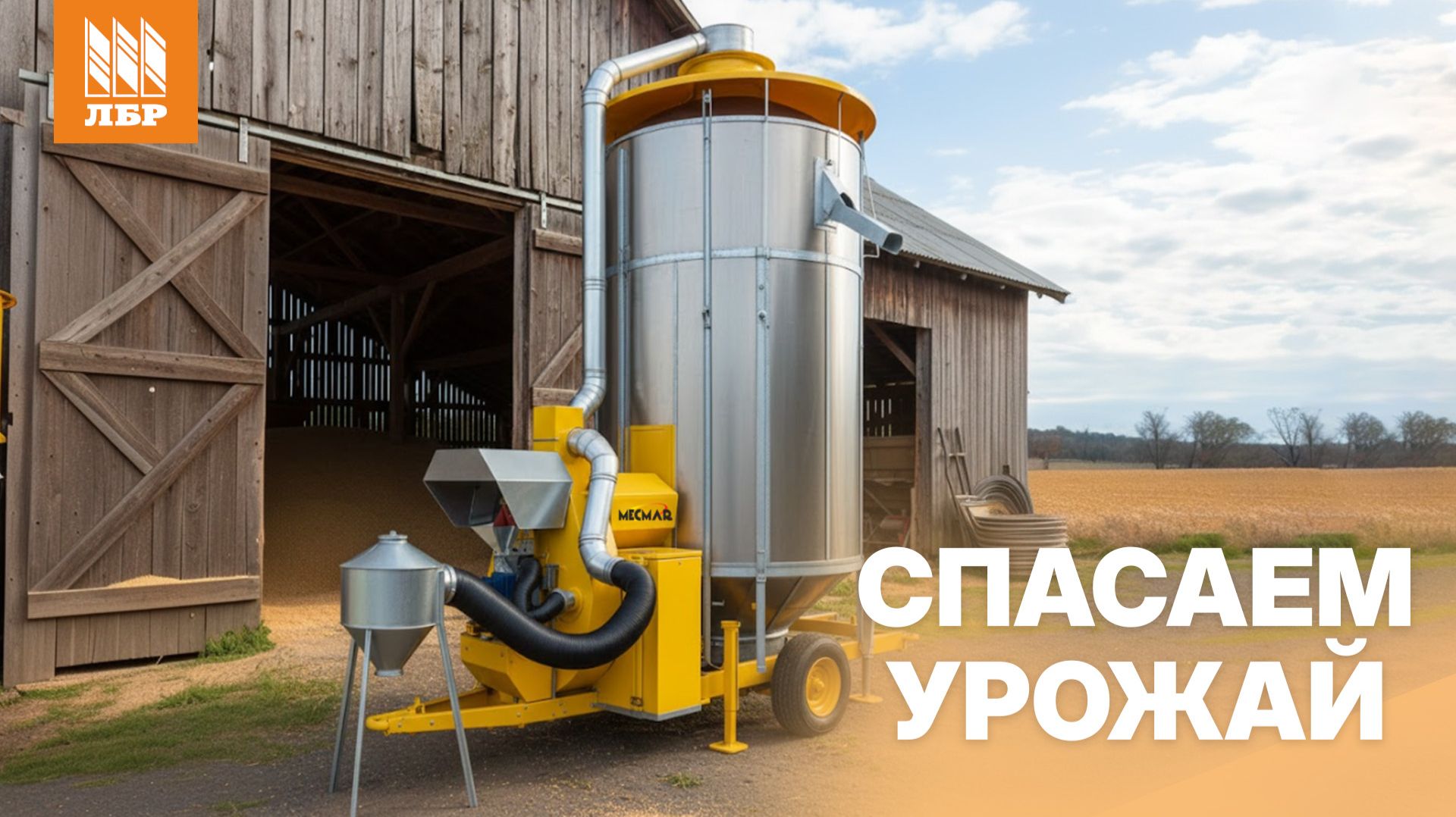 Мобильная сушилка Mecmar спасает урожай в Орловской области