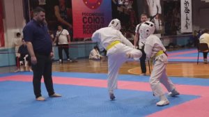 Карате Киокушин. Первенство по каратэ Челябинск 12-11-22. Дудин Доминик. 3 бой