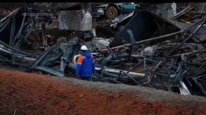 Кадры разрушений на газодобывающих месторождениях «Нафтогаза» в центральной Украине после российских