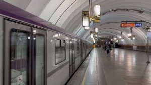 Обкатка поезда Балтиец - 2 в метро