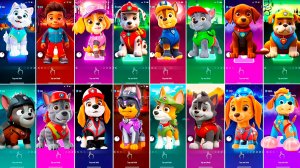 Мультики для Детей Щенячий Патруль Tiles Hop - ЭВЕРЕСТ, РАЙДЕР, СКАЙ, МАРШАЛЛ, ГОНЩИК, РОККИ