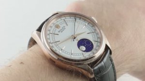 Обзор роскошных часов Rolex Cellini Moonphase 50535