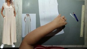 Моделирование. Платье из льна. Выкройка № 1878.