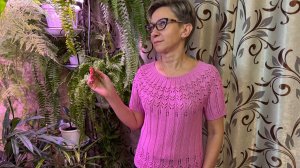 Готовая работа✨джемпер с круглой кокеткой РОЗОВЫЙ БРИЗ✨обЪяснение как вязала