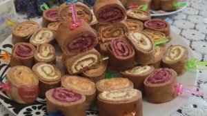 Печеночные блинчики с 3 разными начинками | Liver Rolls | Закуска из Печени | Праздничная Закуска