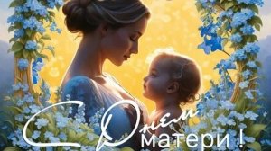 С днём матери. Музыкальная открытка.